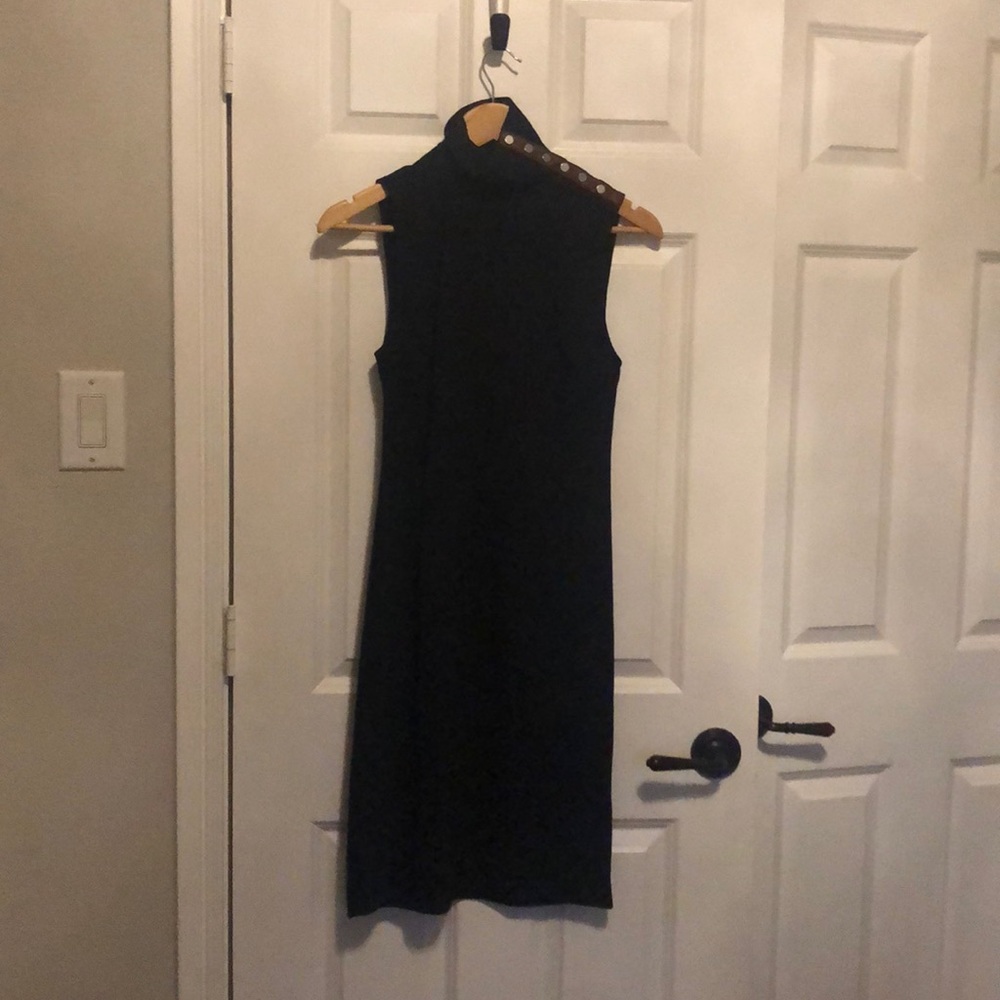 Shift Dress with Button Details